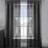 Alessandria Shimmer Voile Panel Curtain - Black, Polyester