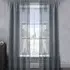 Alessandria Shimmer Voile Panel Curtain - Grey, Polyester