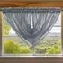 Alessandria Slot Top Swag Voile Panel Curtain - Charcoal, Polyester