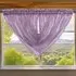 Alessandria Slot Top Swag Voile Panel Curtain - Mauve, Polyester