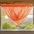 Alessandria Slot Top Swag Voile Panel Curtain - Orange, Polyester