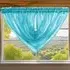 Alessandria Slot Top Swag Voile Panel Curtain - Teal, Polyester