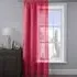 Alessandria Slot Top Voile Panel Curtain - Red, Polyester