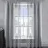 Alessandria Slot Top Voile Panel Curtain - Silver, Polyester