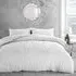 Alini Single Quilted Duvet Set - White, Microfibre