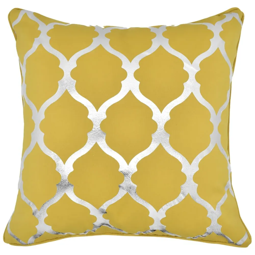 Arabesque Filled Cushions 2 Pack - Ochre image
