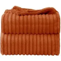 Bellissima Extra Large Plush Throw - Orange