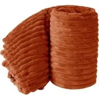 Bellissima Large Plush Throw - Orange