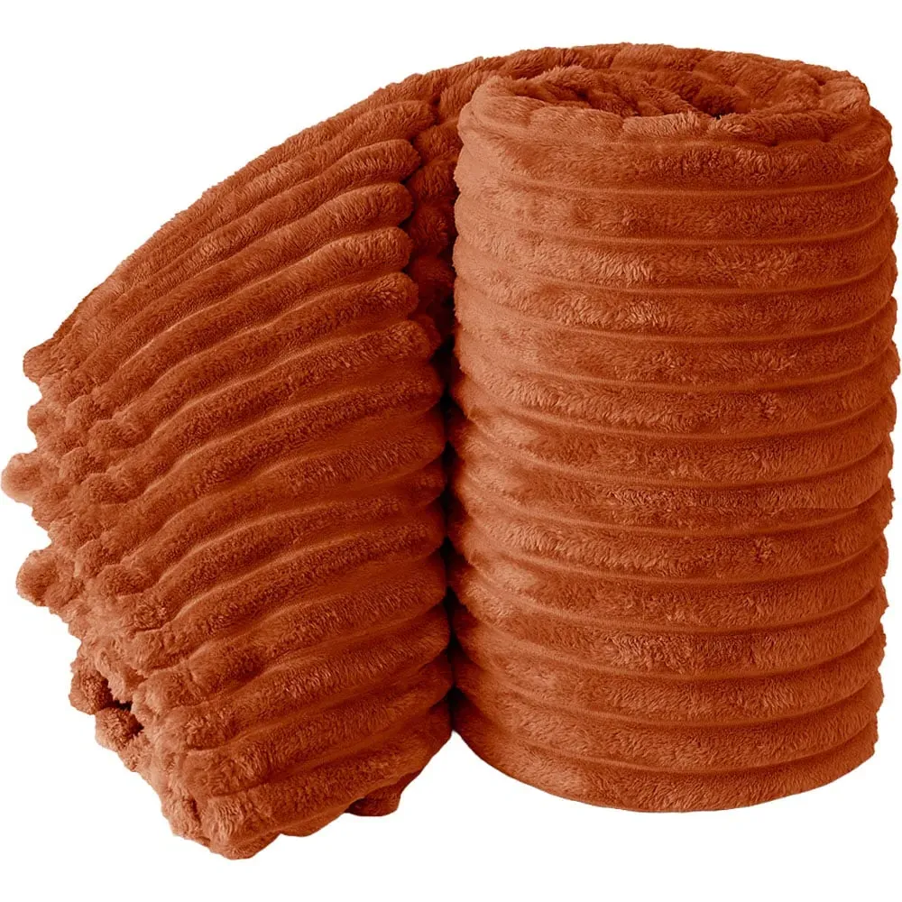 Bellissima Medium Plush Throw - Orange