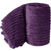 Bellissima Plush Throw - Aubergine