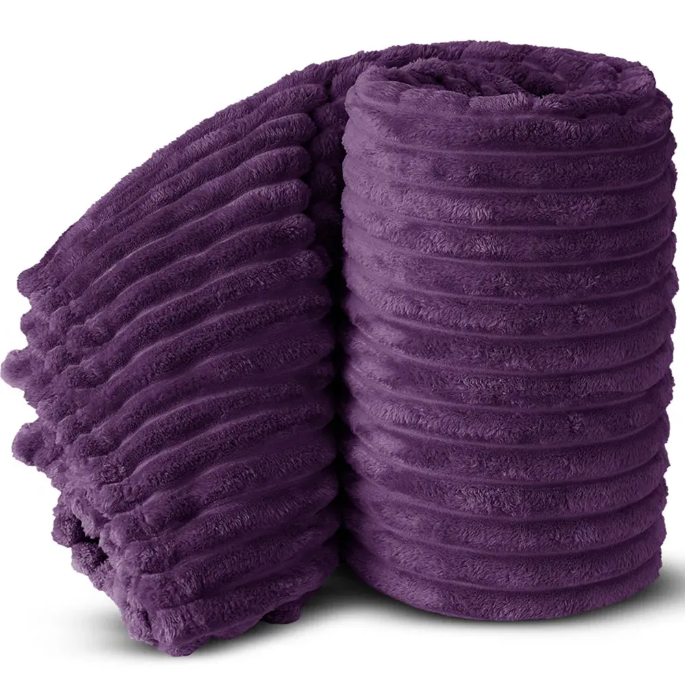 Bellissima Plush Throw - Aubergine