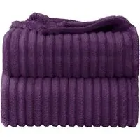 Bellissima Plush Throw - Aubergine
