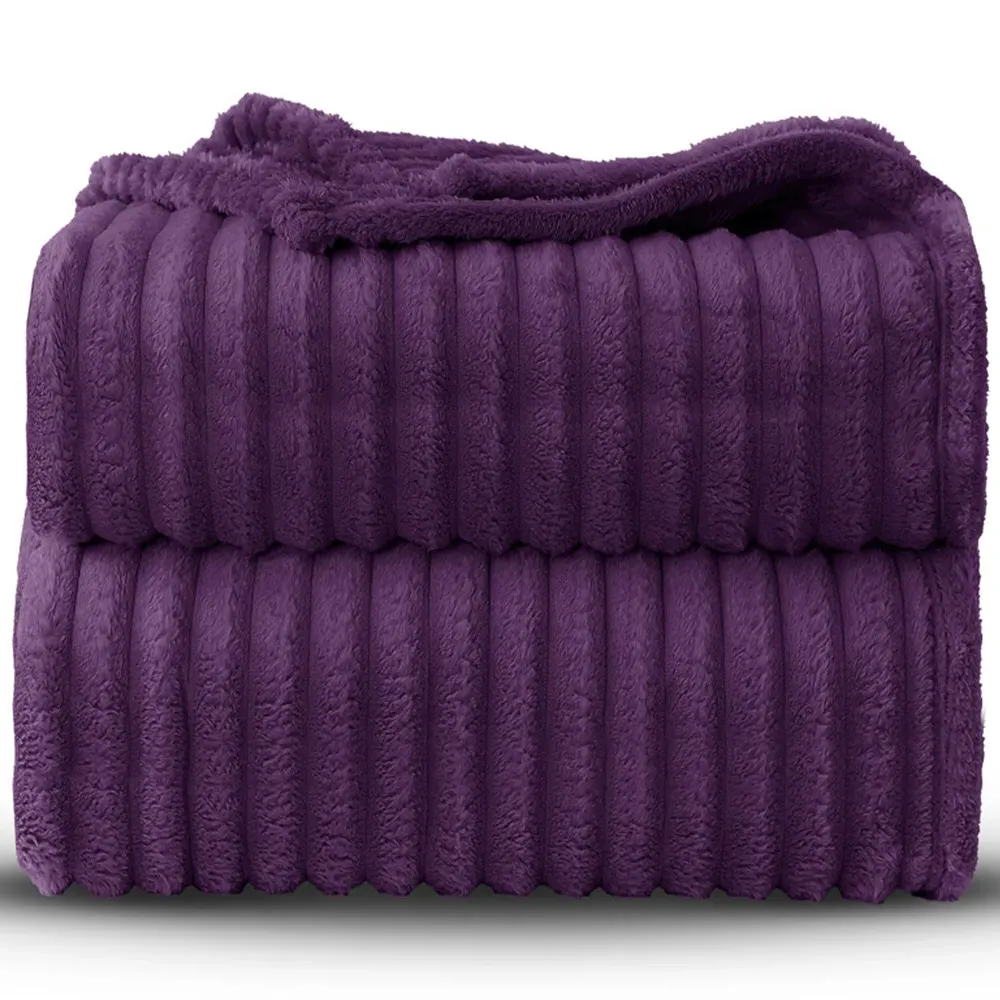 Bellissima Plush Throw - Aubergine