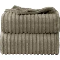 Bellissima Plush Throw - Beige
