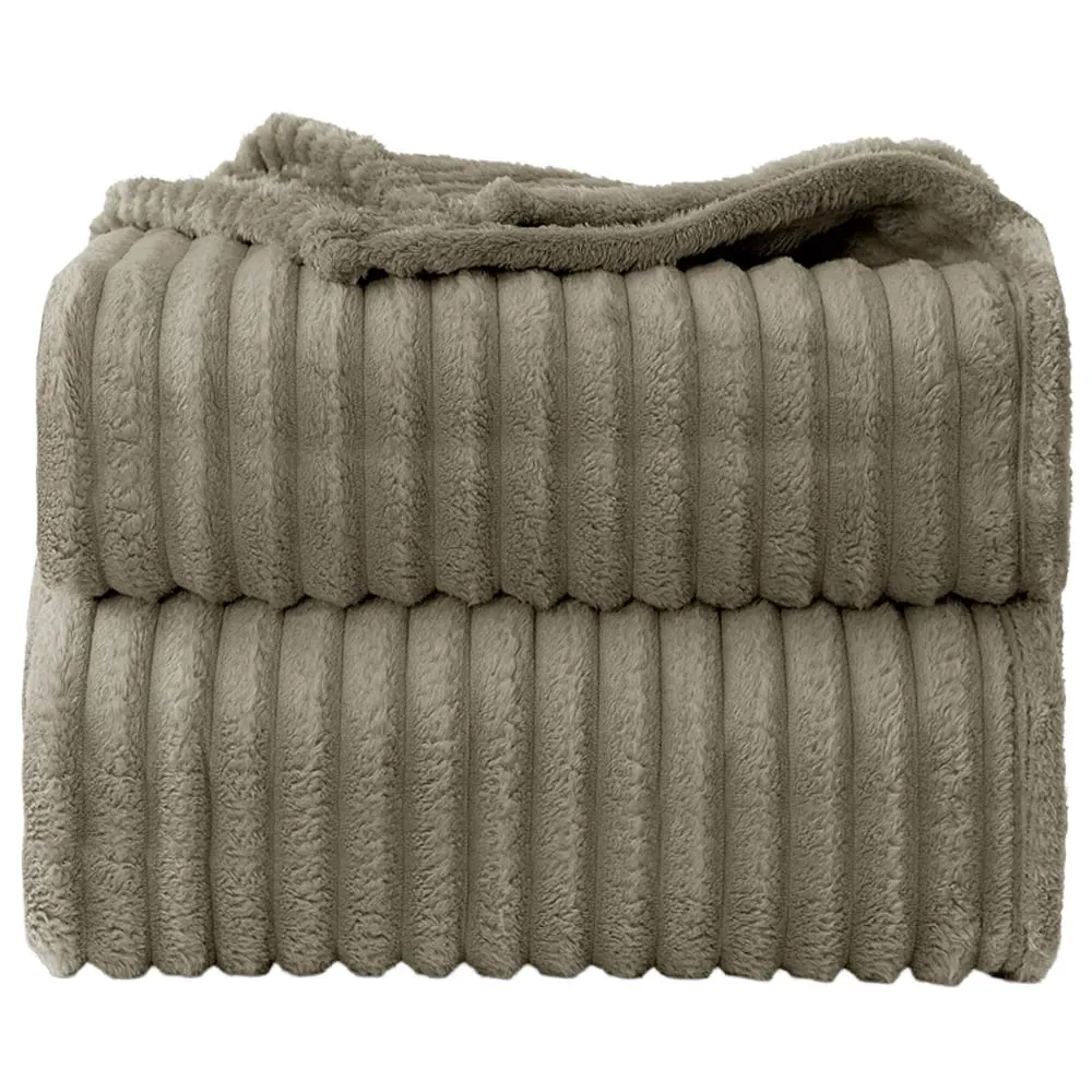 Bellissima Plush Throw - Beige