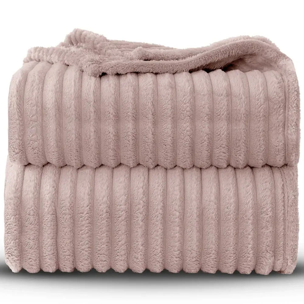 Bellissima Plush Throw - Blush, Velvet