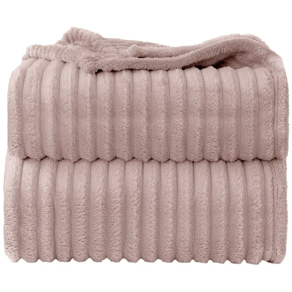 Bellissima Plush Throw - Blush, Velvet