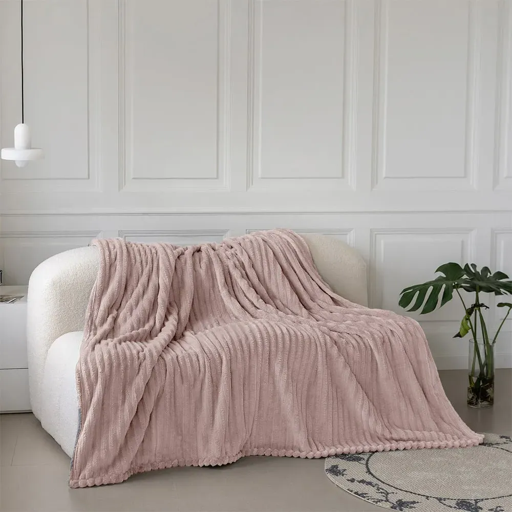 Bellissima Plush Throw - Blush, Velvet
