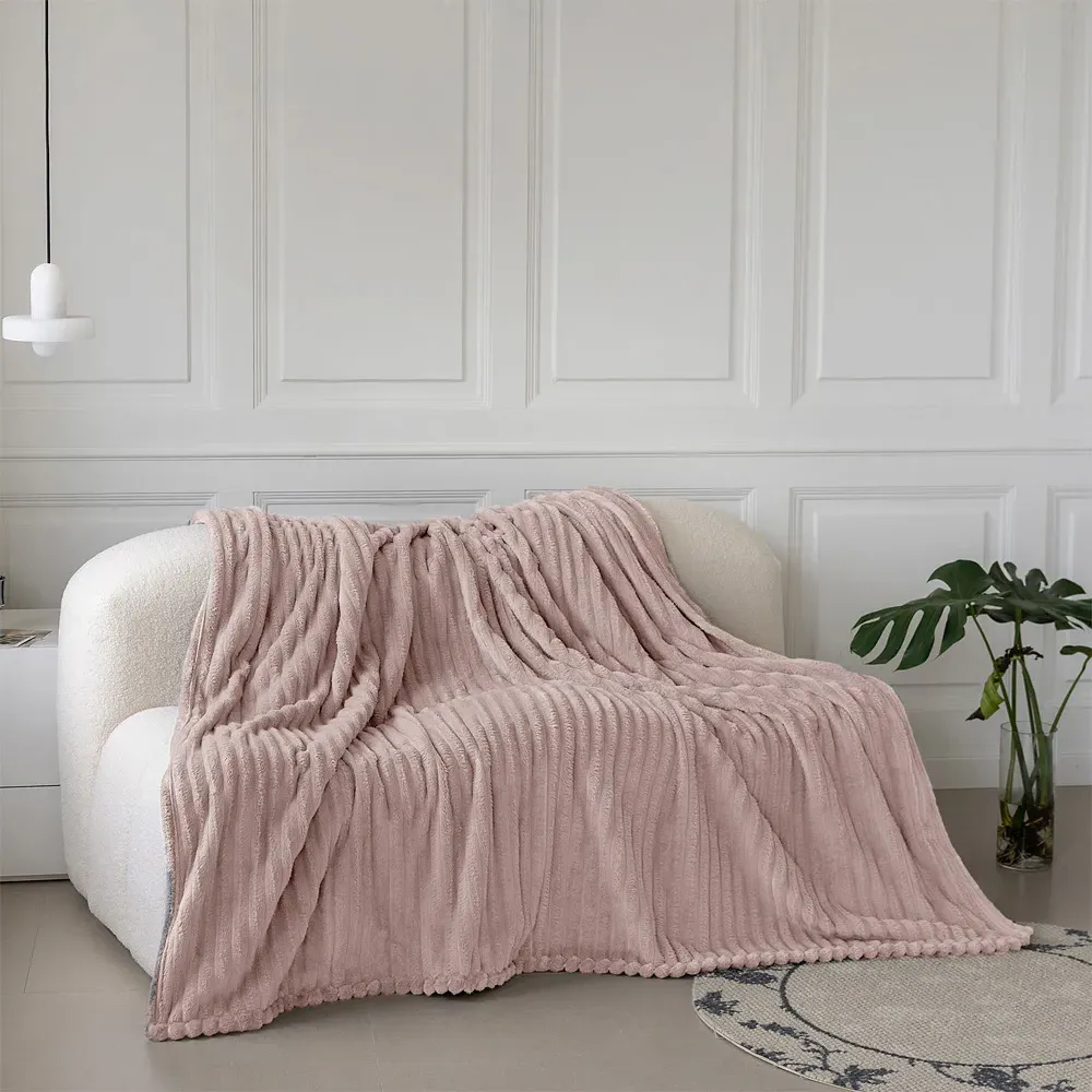 Bellissima Plush Throw - Blush, Velvet
