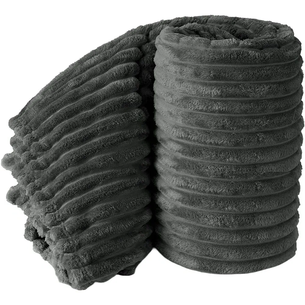 Bellissima Plush Throw - Charcoal
