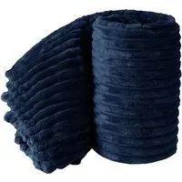 Bellissima Plush Throw - Navy, Velvet