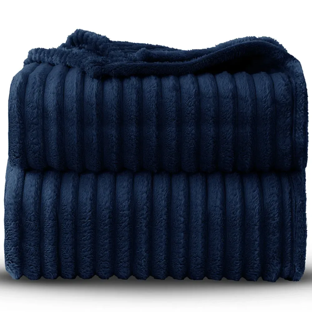 Bellissima Plush Throw - Navy, Velvet