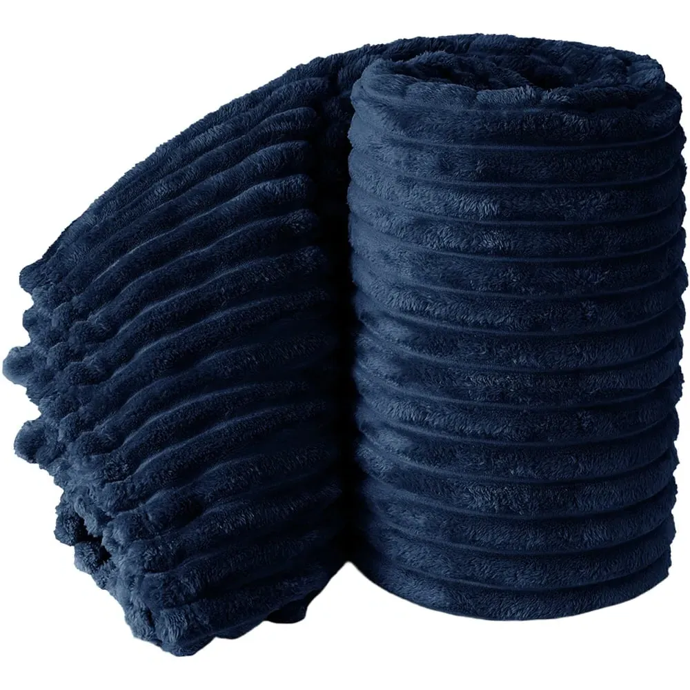 Bellissima Plush Throw - Navy, Velvet