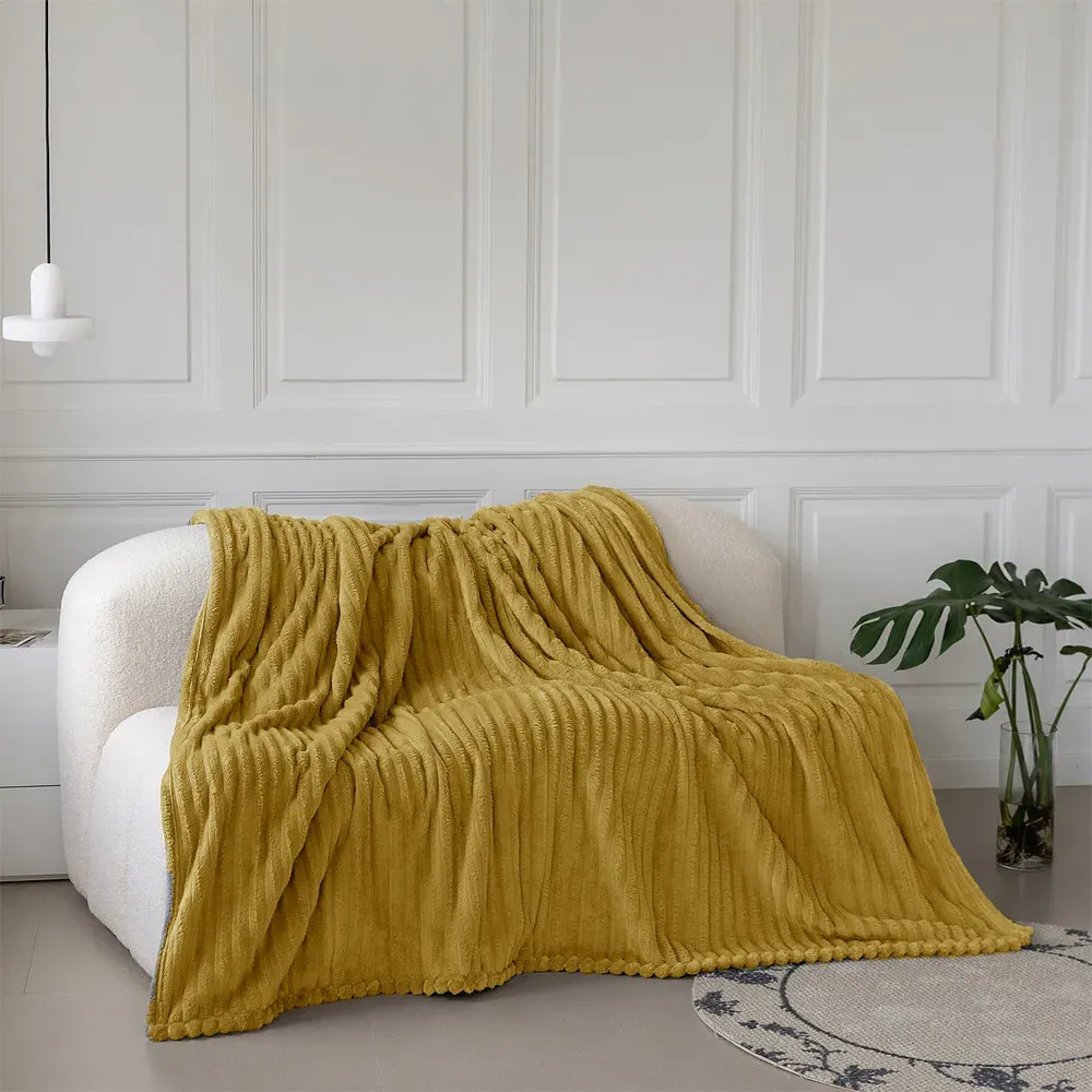 Bellissima Plush Throw - Ochre