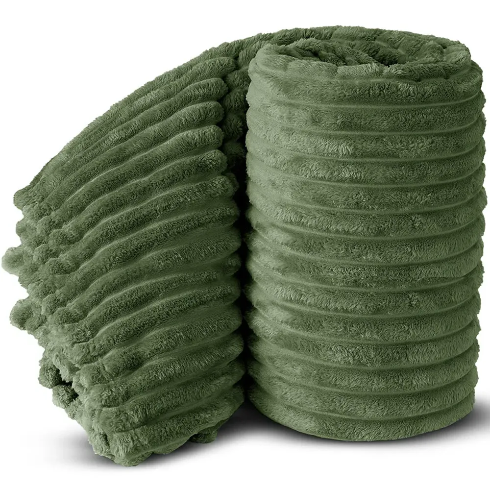 Bellissima Plush Throw - Olive