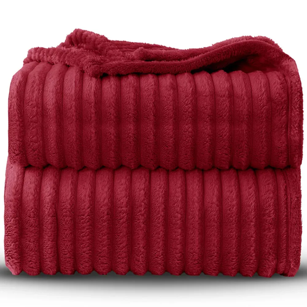 Bellissima Plush Throw - Red, Velvet