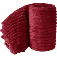 Bellissima Plush Throw - Red, Velvet