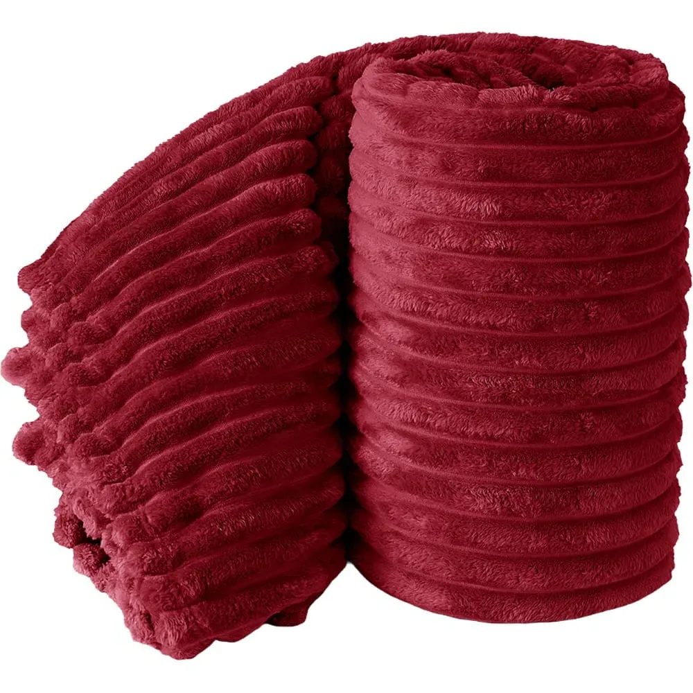 Bellissima Plush Throw - Red, Velvet