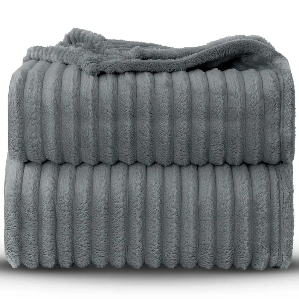 Bellissima Plush Throw - Silver, Velvet