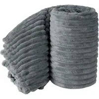 Bellissima Plush Throw - Silver, Velvet