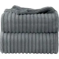 Bellissima Plush Throw - Silver, Velvet