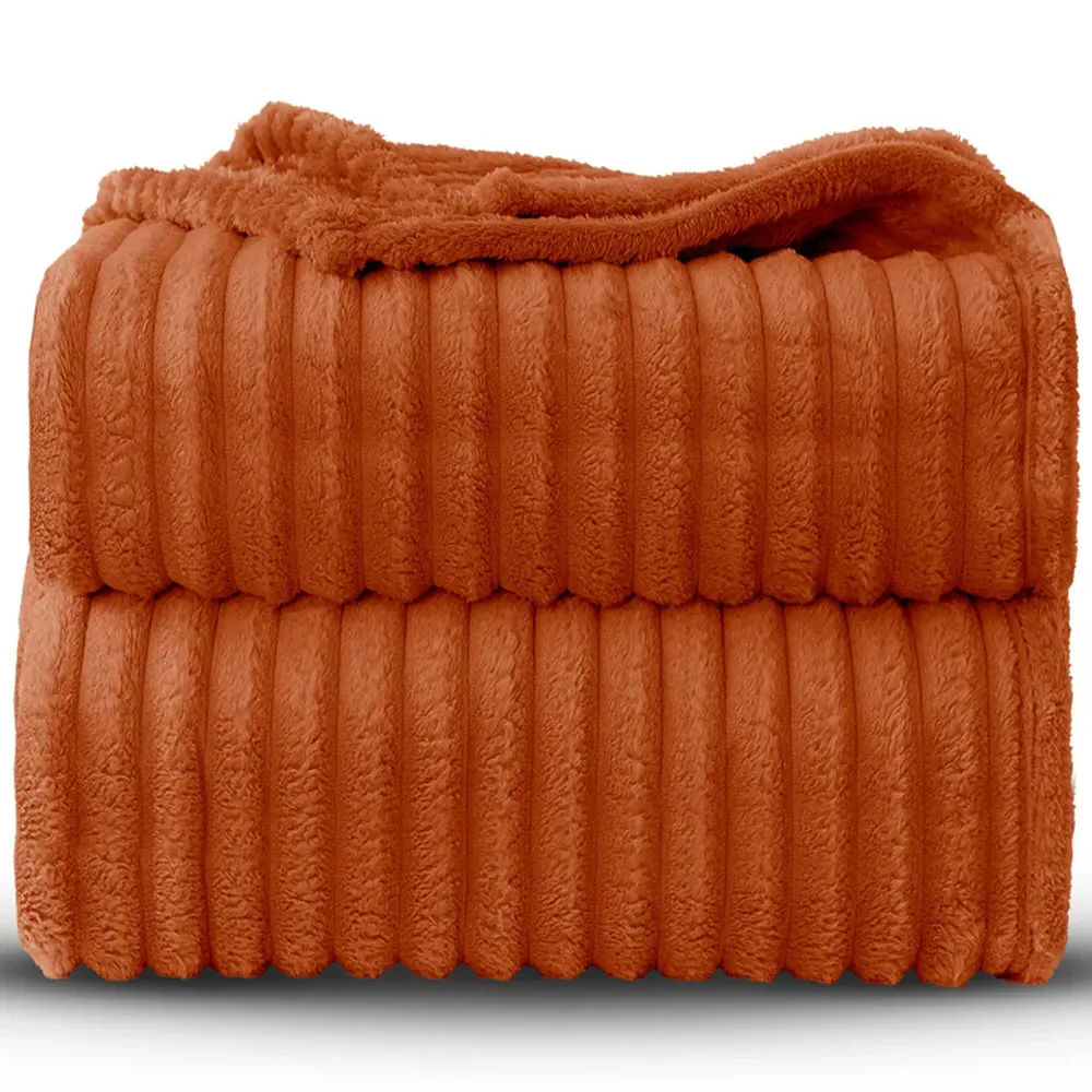 Bellissima Small Plush Throw - Orange