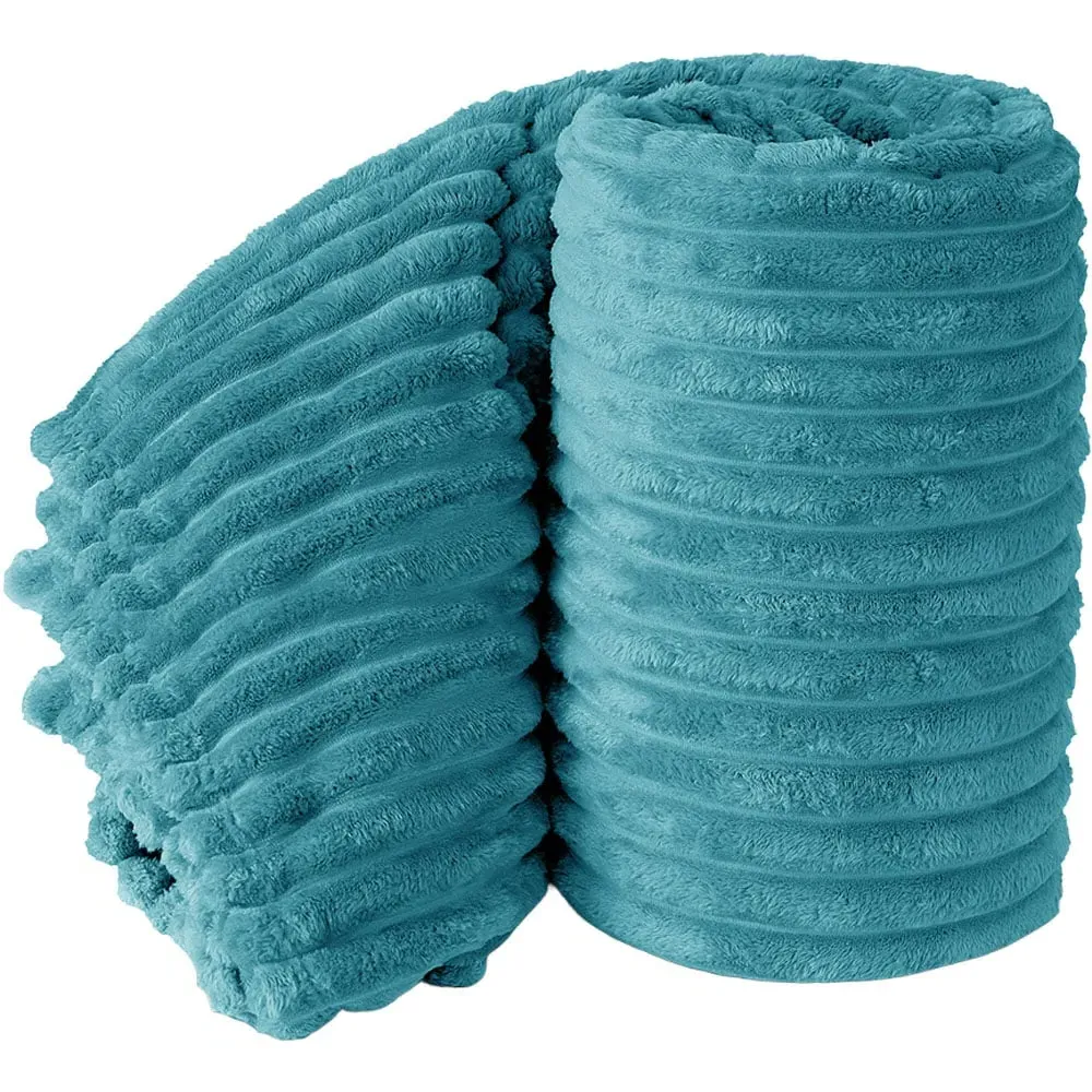 BellissimaTeal Plush Throw - Teal image