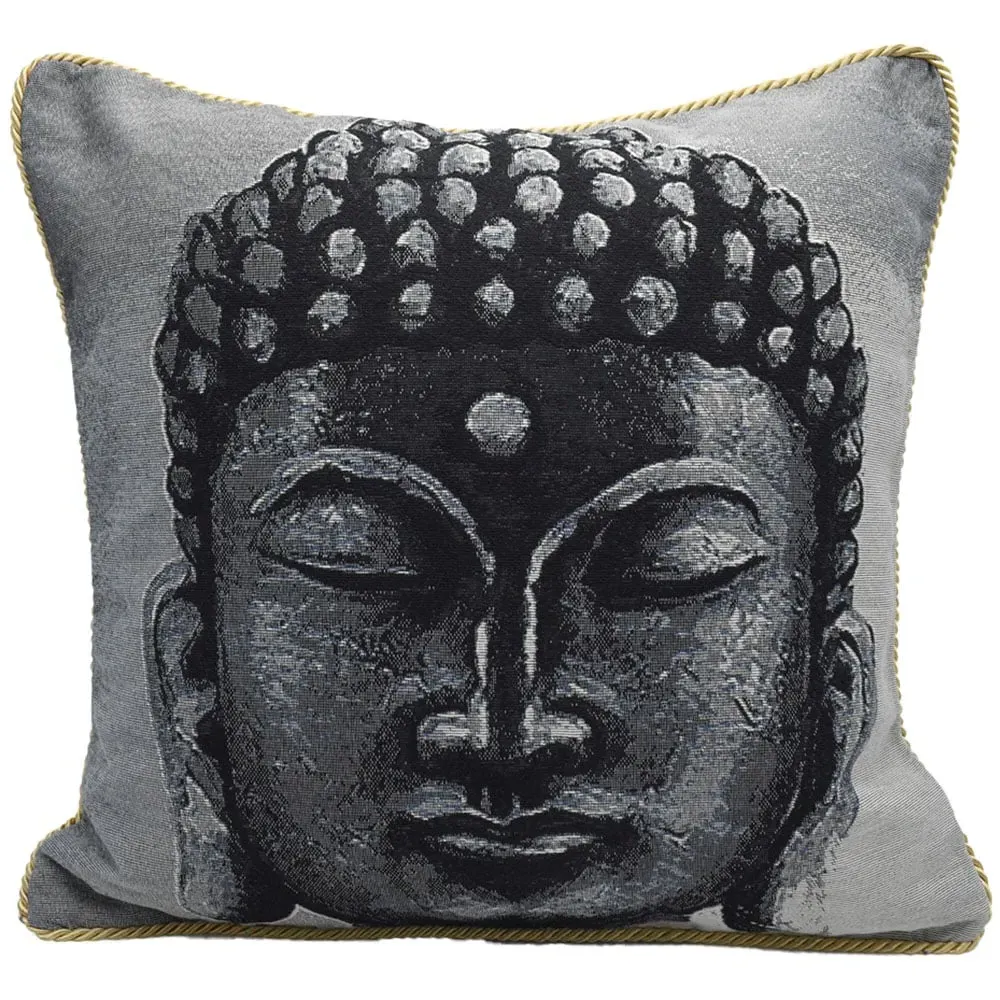 Buddha Tapestry Filled Cushion 2 Pack image