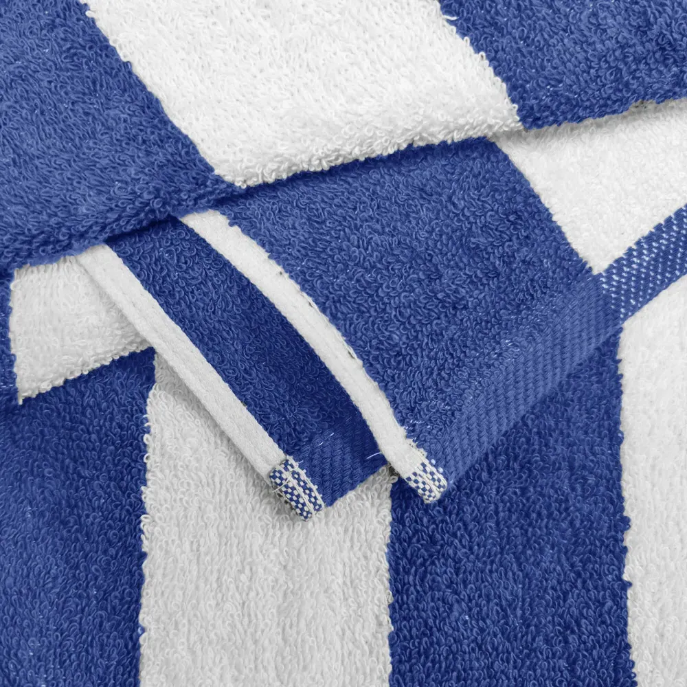 Cabana Stripe Bath Towel - Blue, Cotton