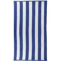 Cabana Stripe Bath Towel - Blue, Cotton