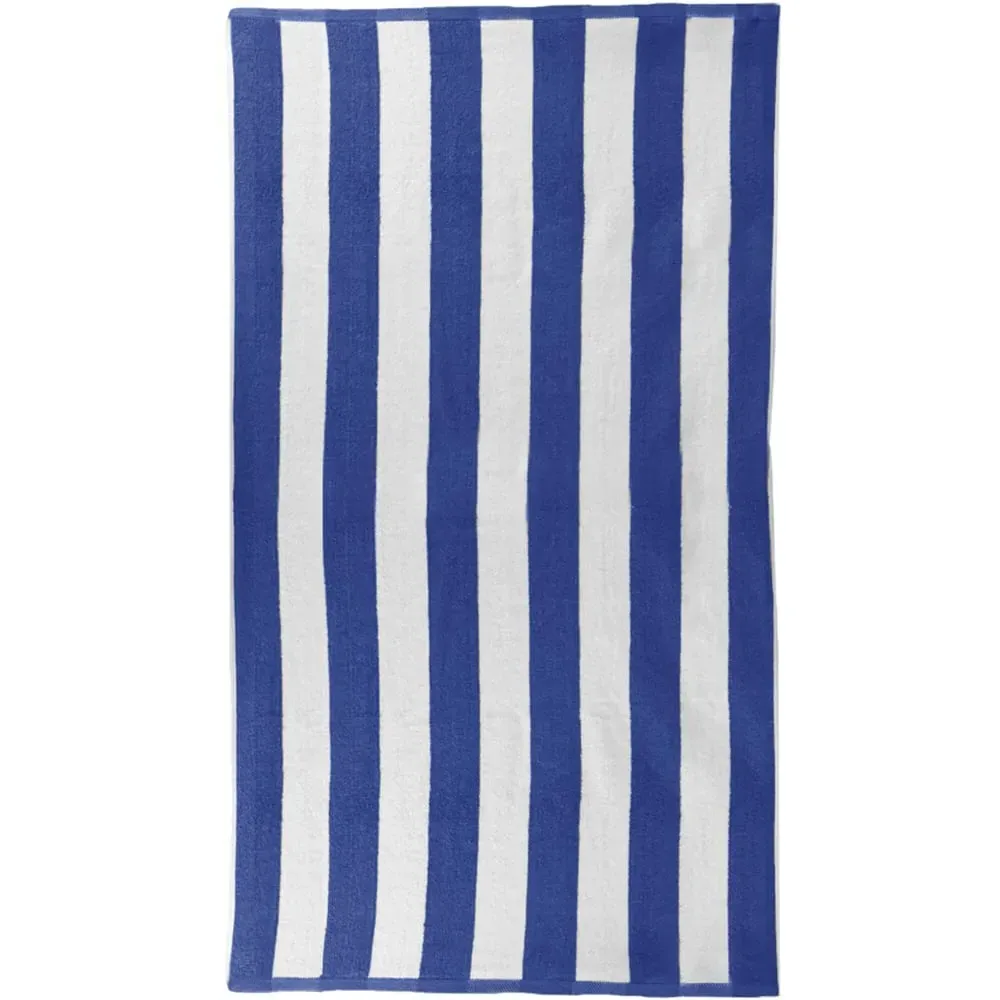 Cabana Stripe Bath Towel - Blue, Cotton image