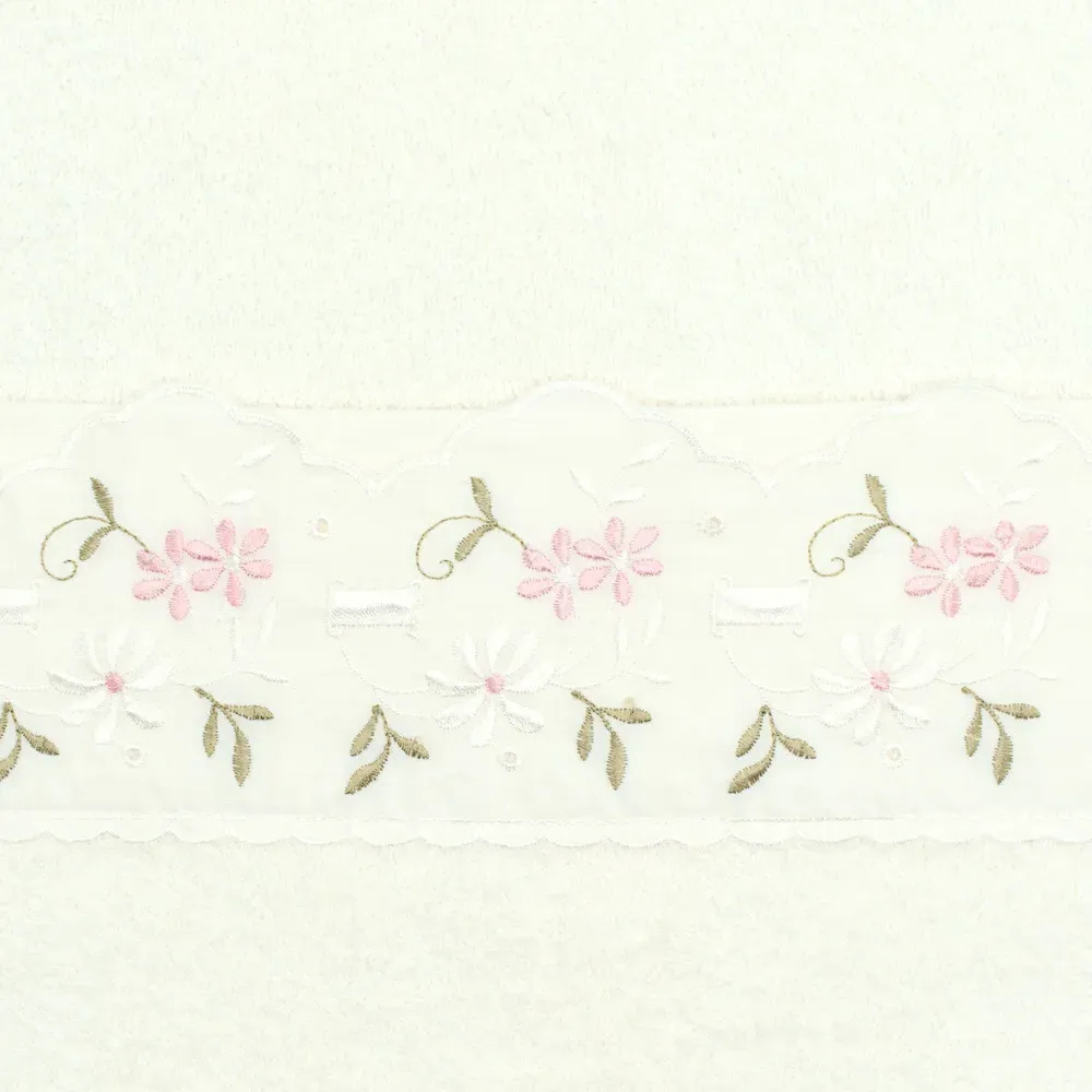 Charlotte Bath Towel Set of 2 - White, Cotton