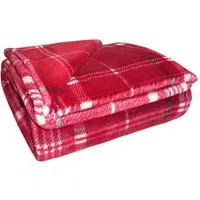 Check Throw - Wine, Flannel