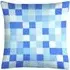 Checkered Filled Cushion 2 Pack - Blue
