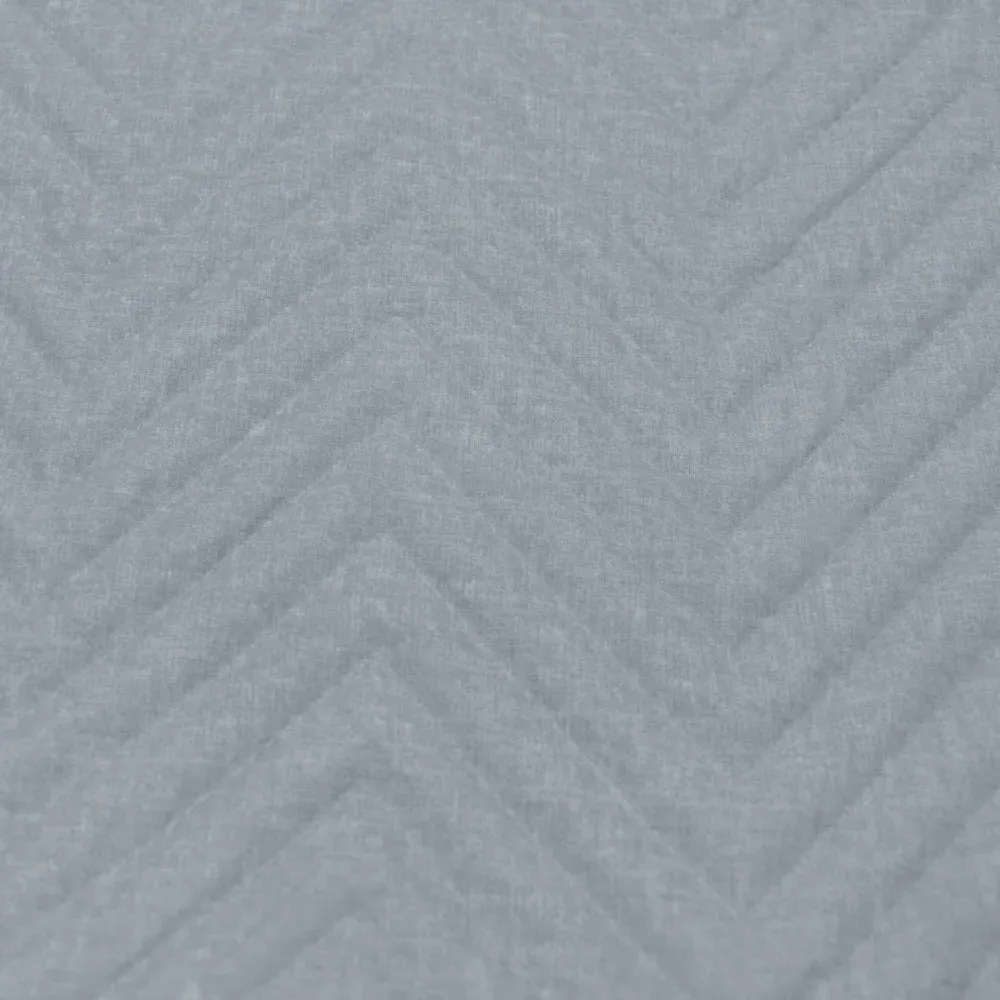 Chevron Door Curtain - Grey