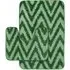 Chevron Stripe Bath Mat Set - Green, Polypropylene