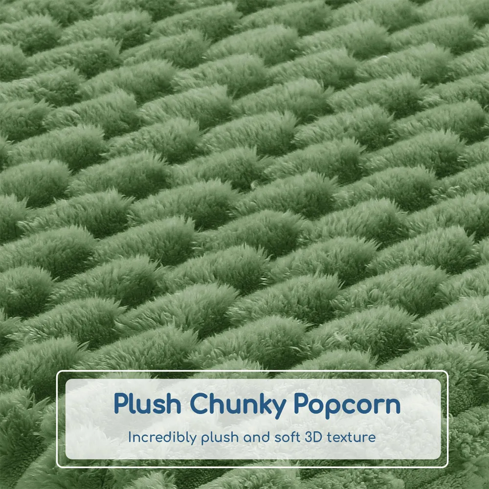 Chunky Popcorn Back Pillow - Olive