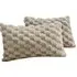 Chunky Popcorn Pillowcase 2 Pack - Beige
