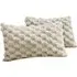 Chunky Popcorn Pillowcase 2 Pack - Cream