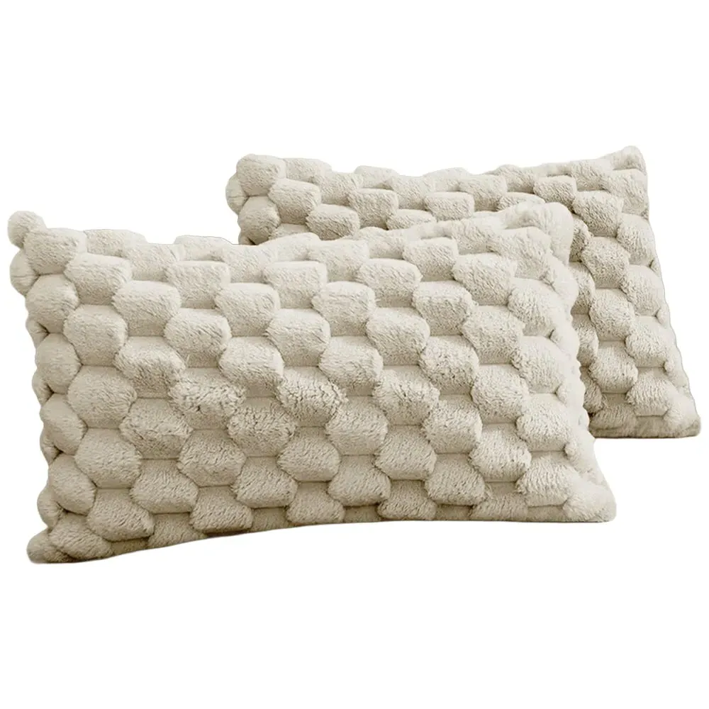 Chunky Popcorn Pillowcase 2 Pack - Cream image